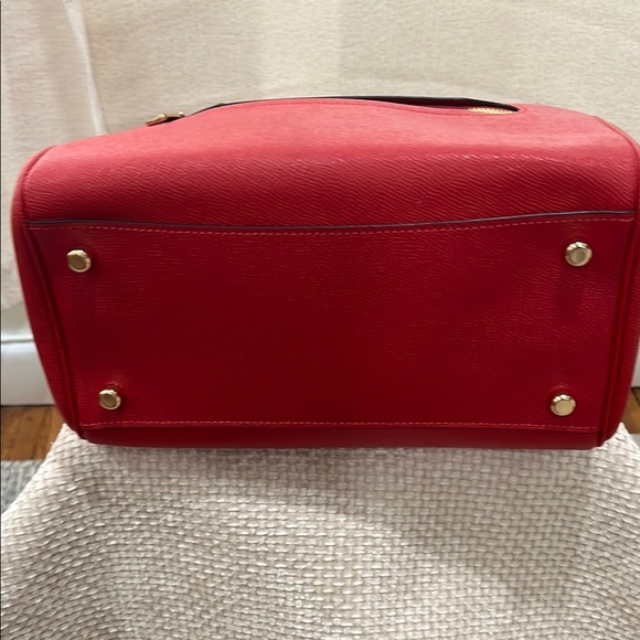 Coach  Rowan Red Leather Women's Bag - Picture 6 of 12